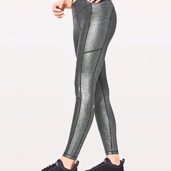 lululemon athletica Pants - Lululemon Speed Up Tight Luminosity Foil Print 28”